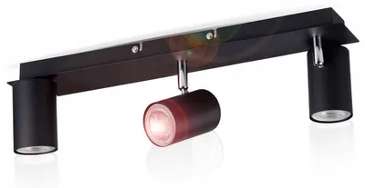 Produktbild von LightLogic LL OSLO 3-flammiger Deckenstrahler GU10 Schwarz