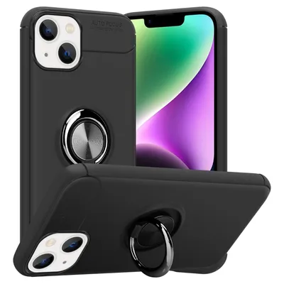 Produktbild von Cadorabo Schutzhülle für Apple iPhone 14 Hülle in Schwarz Handyhülle Etui Cover Case Silikon TPU