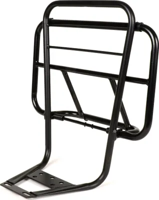 Image de Porte-bagages avec dossier Moto Nostra V2 Vespa PX80, PX125, PX150, PX200 noir