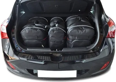Produktbild von Hyundai I30 Hatchback 2012-2016 Kofferraumtaschen Set 3 Stk