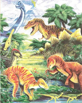 Produktbild von Malen nach Zahlen mit Buntstifte Dinosaurier