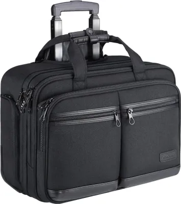 Obrázok produktu pre KROSER business trolley kufor na ručnú batožinu 17,3" notebook vodotesný čierny