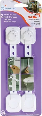 Image de DREAMBABY Serrure de sécurité universelle TWIST 'N LOCK 2 pièces blanc