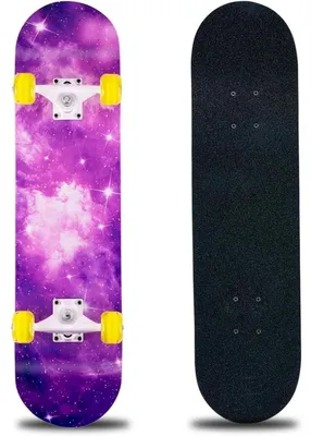 Produktbild von Skateboard 31 x 8 Zoll, 8-lagiges Ahornholz, ABEC-11 Kugellager, 95A Rollen, für Kinder, Jugendliche, Erwachsene, Anfänger