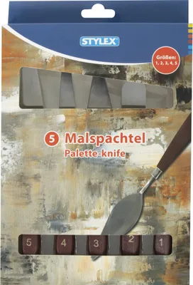 Obrázok produktu pre Stylex 28571 Maliarska špachtľa 5 ks č. 1 - 5 drevených rukovätí