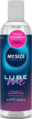 Immagine prodotto di MY.SIZE Lube Me Premium Lubrificante Tingly Warming 250 ml | Lubrificante riscaldante, stimolante e inodore | Gel lubrificante a base d'acqua Adatto per giocattoli e preservativi in lattice