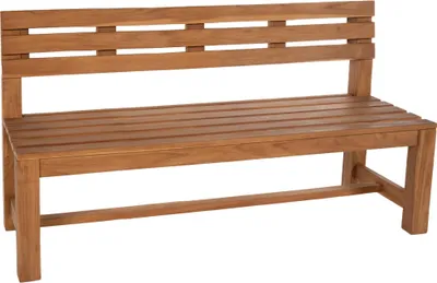 Produktbild von Gartenbank Teakbank CUGAD - Holz Teak 200x50x85 cm | Holzbank 200 Cm Gartenbank Sitzbank Mit Lehne Wetterfest Bank Garten Terrasse