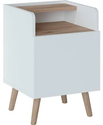 Produktbild von Nachtonsole SCANDI Nachtschrank 40x42x60cm weiß Jackson Hickory