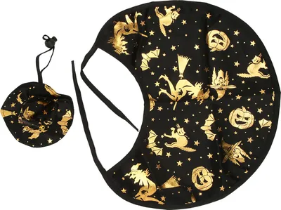 Zdjęcie produktu dla Halloween Cat Costumes Stylish Innovative Pumpkin Bat Print Cat Dog Wizard Hat Cloak Set for Cats Puppies Dogs