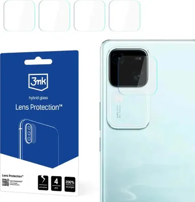 Produktbild von 3mk Hybridglas Lens Protection für Vivo S18 / S18 Pro Kamera Objektiv Kameralinse 0,16mm 6H (4 Stück)