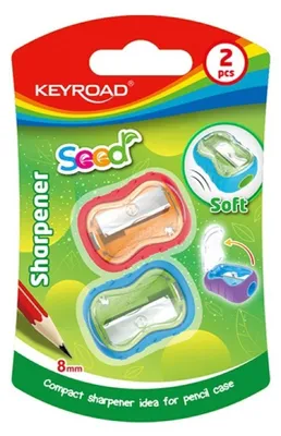 Zdjęcie produktu dla KEYROAD Temperówka plastikowa z ergonomicznym uchwytem dla dzieci