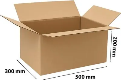 Obrázek produktu pro Kartonové krabice 500 x 300 x 200 mm Kartonové krabice na balení 5 kusů