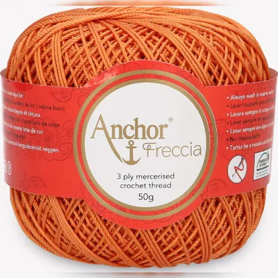 Image de Anchor Freccia 6 – fil de coton mercerisé pour le crochet (couleur 01003)