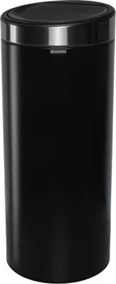 Immagine prodotto di Brabantia Touch Bin Nuovo cestino per rifiuti, nero opaco, 30 L
