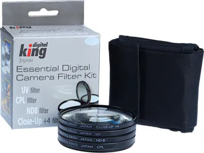Obrázok produktu pre Sada filtrov Digital King UV CPL ND8 macro 46 mm