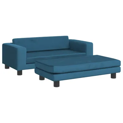 Obrázok produktu pre Pelech pre psa s nadstavcom modrý 100x50x30 cm zamat