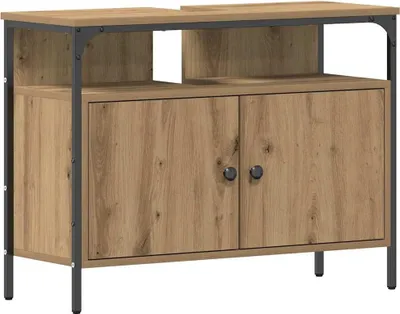 Obrázek produktu pro vidaXL Ručně vyráběná dubová umyvadlová skříňka 80 x 30 x 60 cm