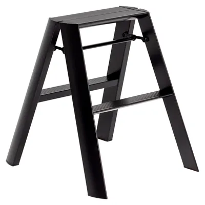Produktbild von Lucano Tritthocker, 2-stufig, schwarz
