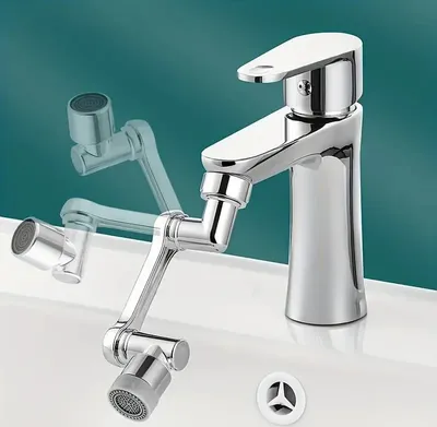 Produktbild von 1080° Drehbarer multifunktionaler Verlängerungshahn Küchenspüle Wasserhahn /Messing /