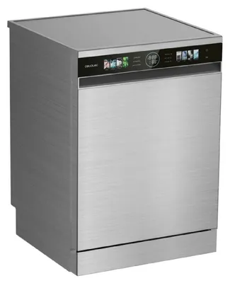 Image de Lave-vaisselle compact Cecotec Bolero Aguazero 6320 Inox D, 1900W, 15 couverts, 8 programmes, écran FullColor XXL