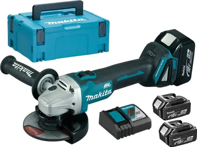 Produktbild von Makita DGA504RT3J, 8500 RPM, 12,5 cm, Akku, 2,5 kg, Bürstenloser Motor