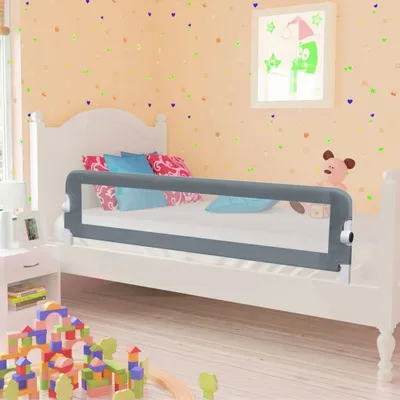 Immagine prodotto di Maison Exclusive - Sponde Letto di Sicurezza Bambini Grigio 120x42cm Poliestere