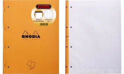 Image de RHODIA 118315C Bloc-notes RHODIA, format A4, lignes à la française, lot de 3