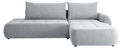 Produktbild von MIRJAN24 Ecksofa Bueno I, Schlaffunktion und Bettkasten, L-Form Polsterecke (Farbe: Cruz 80, Seite: Rechts)