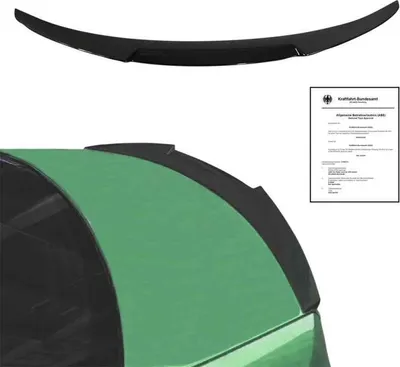 Produktbild von Heck Spoiler Lippe Kofferraumspoiler schwarz glänzend paßt für BMW 3er E90 Limousine