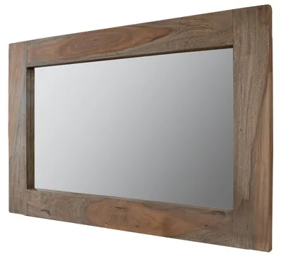 Produktbild von MASSIVMOEBEL24.DE Spiegel Sheesham 90x3x60  grau geölt NATURE GREY #709