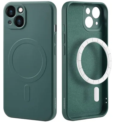 Imagen del producto de Funda de Colores con MagSafe para Apple iPhone 13 - Verde oscuro