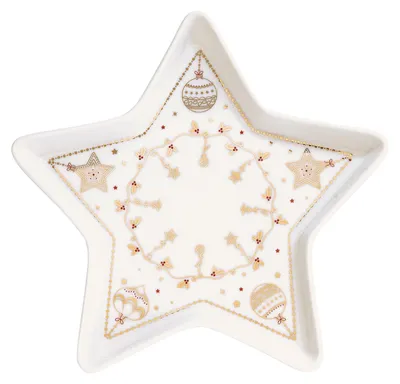 Image de 6 Coupes étoile Christmas Lights Design Festif étoile, 19,5 Cm - Easy Life
