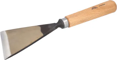 Immagine prodotto di Scalpello STUBAI Serie 52 - Forma 2 | Scalpello diritto, angolato - 90 mm, con manico in legno, per superfici lisce, per preforo, intaglio e intaglio a rilievo, per lavorare il legno
