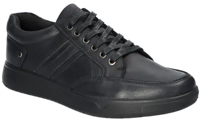 Produktbild von American Club CY188, Herren Leder Halbschuhe, Memory Foam System, Schnürschuhe bequem, Schwarz 42