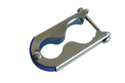 Produktbild von walexo Befestigungsklammern aus feuerverzinktem Stahl – rostfrei – passend für Trampolinstangen bis 28 mm und Trampolinfüße bis 40 mm – (12 Stück)