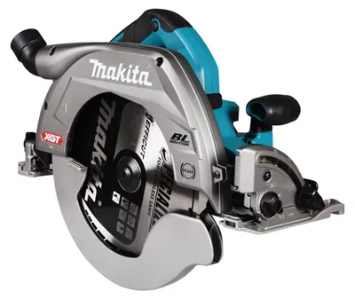 Produktbild von Makita Akku-Handkreissäge HS011GT201, 40 V, incl. 2x Akku XGT, 5 Ah, Schnellladegerät, Sägeblatt, Zubehör, Karton