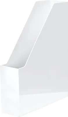 Produktbild von Stehsammler A4 i-Line hochglänzend weiß Packung mit 2 Stück
