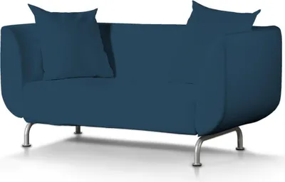 Produktbild von Dekoria Bezug für Strömstad 2-Sitzer Sofa, marinenblau , Bezug für Sofa Stromstad 2-sitzer