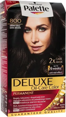 Produktbild von PALETTE Deluxe Oil-Care permanente Haarfarbe mit Mikro-Ölen 800 Dunkelbraun