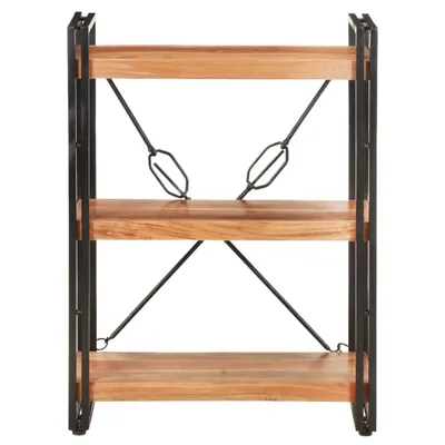 Produktbild von vidaXL Bücherregal 3 Fächer 60x30x80 cm Akazie Massivholz