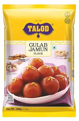 Zdjęcie produktu dla Mieszanka deserowa Talod Gulab Jamun Flour Mix 500 g - miękkie kulki słodki