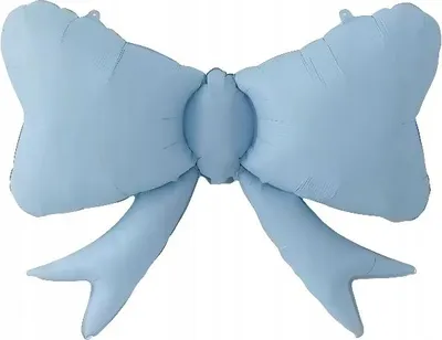 Produktbild von Pastellblaue Schleife Folienballon Geburtstagsparty Dekoration 80x63cm