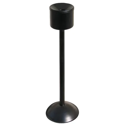 Image de Cendrier autoextinguible sur poteau, intérieur, noir, diamètre 15 cm, hauteur 60 cm