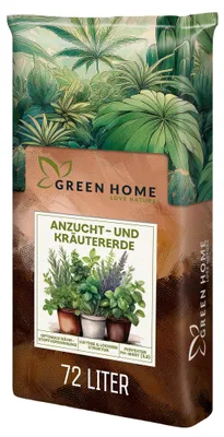 Produktbild von Green Home Anzucht- & Kräutererde 72 L – Aussaaterde für Gemüse, Kräuter & Tomaten, Langzeitdünger, Perlit, Kokosfasern, pH 5,8, lockere Struktur
