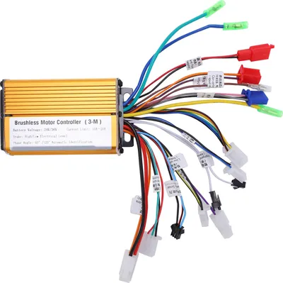 Immagine prodotto di regolatore sinusoidale a 6 tubi a 3 modalità per biciclette elettriche, scooter, motore brushless, 24-36 V