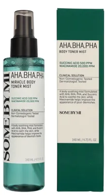 Productafbeelding van Some By Mi - AHA·BHA·PHA Miracle Body Toner Mist - Exfolierende body mist voor problematische huid, 140 ml