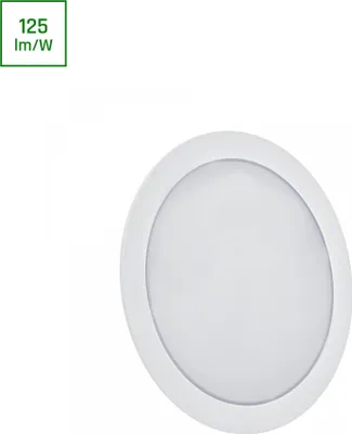 Productafbeelding van Spectrum LED inbouw- en montagepaneel, downlight, model ALGINE, 2-in-1, wit, rond, diameter 17 cm, 12W, 1500 lumen, warm wit, 3000K, 110°