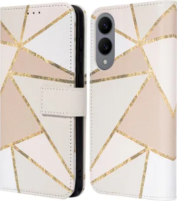 Produktbild von imoshion Design Klapphülle Samsung Galaxy S25 Edge - Beige Graphic