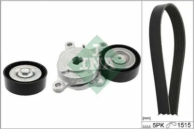 Produktbild von INA 529 0543 10 Keilrippenriemensatz passend für MERCEDES-BENZ B-Klasse (W246, W242)