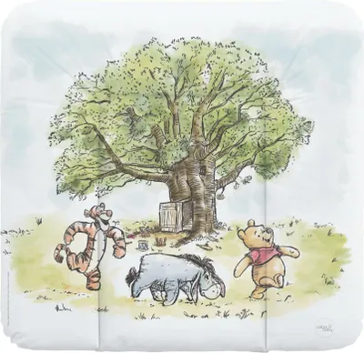 Produktbild von Ceba Baby Wickelauflage 75x72 cm - Weiche Wickelunterlage zum Wechseln von Windeln, mit Disney-Motiven - Robustes PVC, abwaschbar - Wickeltischauflage - Winnie the Pooh